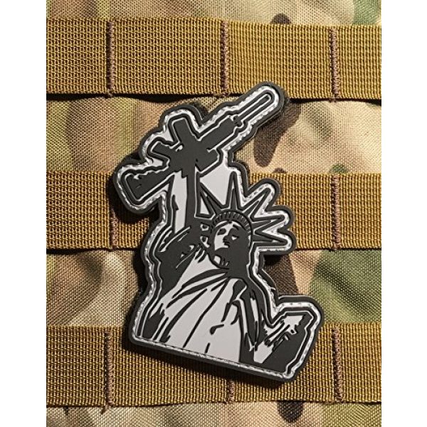 Empire Tactical USA Airsoft Morale Patch 2 3x3" LIBERTY OF DESTRUCTION - 2A - AR-15 - RIGHT TO KEEP OUR GUNS AND SHOOT THINGS Morale Patch (hook/loop)