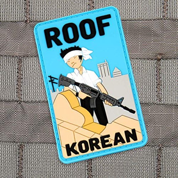 Violent Little Machine Shop Airsoft Morale Patch 2 "Roof Korean" Morale Patch by Violent Little Machine Shop - Tactical Velcro PVC
