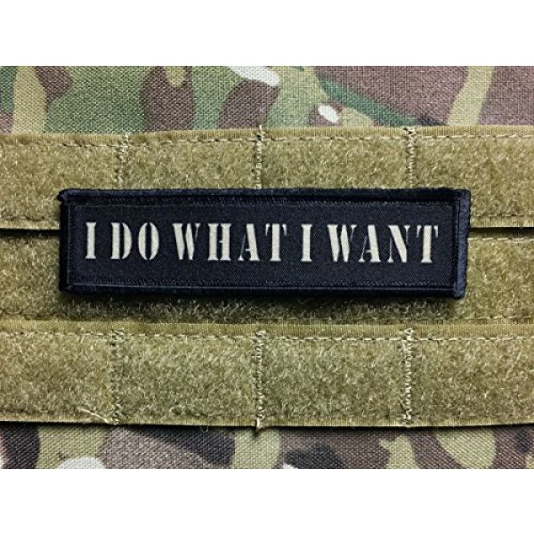 RedheadedTshirts Airsoft Morale Patch 2 1x4 I Do What I Want Morale Patch Funny Tactical Military. 1x4" Hook and Loop Made in The USA