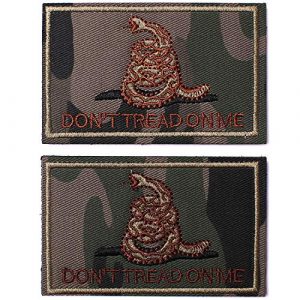 J.CARP Airsoft Morale Patch 1 2 Pieces Don't Tread on Me Tactical Patch Military Morale Patch Ruins of The Green