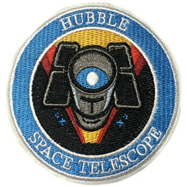 Appalachian Spirit Airsoft Morale Patch 1 Hubble Telescope NASA Theme 3.5" Embroidered Patch DIY Iron-on or Sew-on Decorative Applique Space Explorer Planets Rocket Shuttle Astronaut Mission Control Stargazer Telescope Series