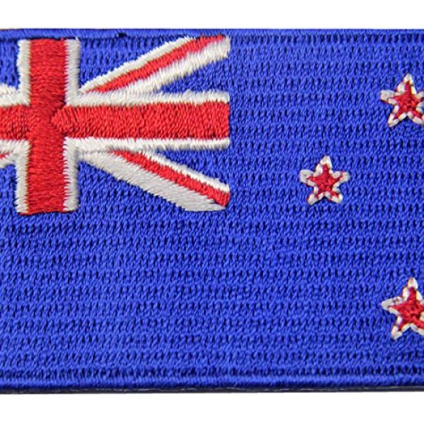 EmbTao Airsoft Morale Patch 2 New Zealand Flag Embroidered Kiwi Emblem Iron On Sew On National Patch