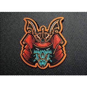 BritKitUSA Airsoft Morale Patch 1 Premium Embroidered Samurai Bot Morale Patch Hydro74 Bushido Hook and Loop Backing