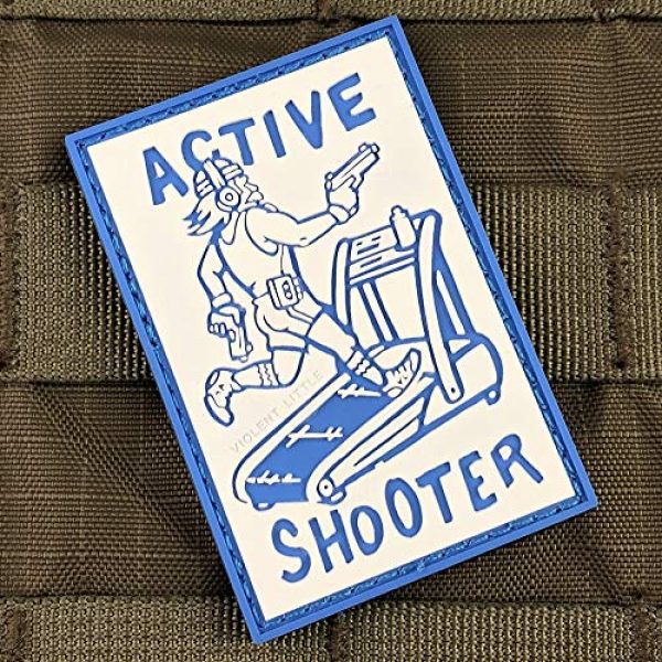 Violent Little Machine Shop Airsoft Morale Patch 2 Active Shooter PVC Morale Patch by Violent Little Machine Shop - Tactical Velcro