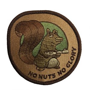 F-Bomb Morale Gear Airsoft Morale Patch 1 No Nuts No Glory Embroidered Morale Patch