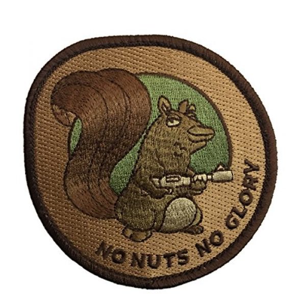 F-Bomb Morale Gear Airsoft Morale Patch 1 No Nuts No Glory Embroidered Morale Patch