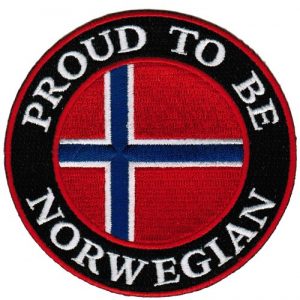 Cypress Collectibles Embroidered Patches Airsoft Morale Patch 1 Proud To Be Norwegian Embroidered Patch Norway Flag Iron-On Biker Emblem