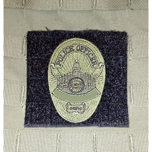 MOLLE PANEL ACCESSORIES Tactical Pouch 1 Del Molle Panel for Badges and Insignia - 4x4 inches - Black