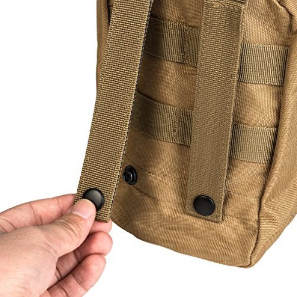 Krisvie Tactical Pouch 6 Krisvie Tactical EMT Pouch 1000D Nylon Molle First Aid Bag for Outdoor (Tan)