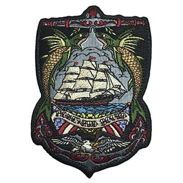 F-Bomb Morale Gear Airsoft Morale Patch 1 Homeward Bound Embroidered Morale Patch Based on The Nautical Tattoo