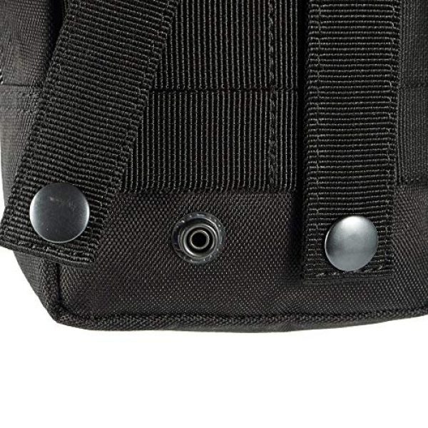 NATHALI Tactical Pouch 4 2 Pack Tactical Pouch, EDC Utility Pouch Bags Water-Resistant Pouch Black Outdoor Waist Bag Tactical for Men Phones Flashlight Lighter Multipurpose