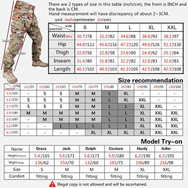 IDOGEAR SPORTS Tactical Pant 7 IDOGEAR G3 Combat Pants with Knee Pads Multicam Black Airsoft Hunting Army Military Camouflage Clothing