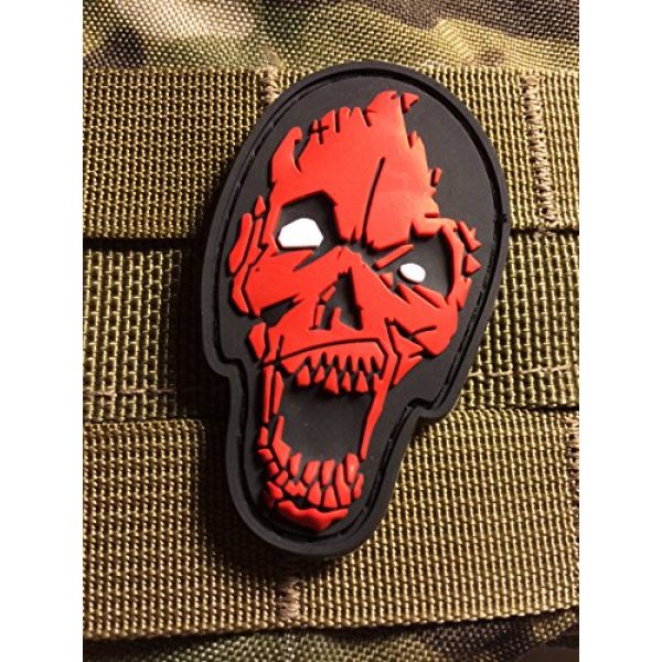 Britkit Airsoft Morale Patch 1 Us Made 3d PVC Zombie Head Patch Tactical Morale Patch
