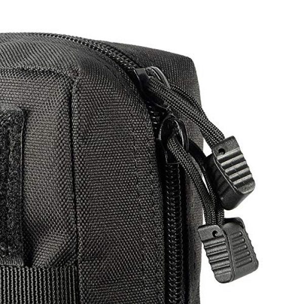 NATHALI Tactical Pouch 3 2 Pack Tactical Pouch, EDC Utility Pouch Bags Water-Resistant Pouch Black Outdoor Waist Bag Tactical for Men Phones Flashlight Lighter Multipurpose