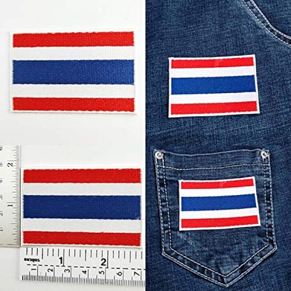 Heavens Tvcz Airsoft Morale Patch 5 Heavens Tvcz Flag Embroidered for Men Teens Women Charms Morale Patch with Hook and Loop Travel Thai Patriotic Scrapbook MC Biker Motorcycle Jeans Women Shoulder White Border Emblem