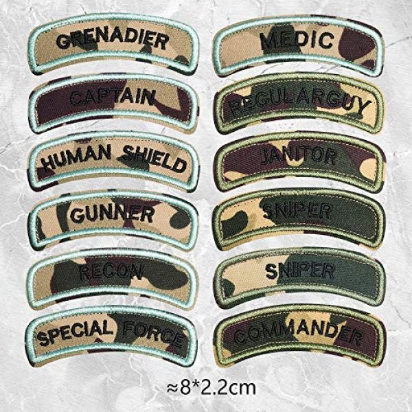 Morton Home Airsoft Morale Patch 5 Morton Home U.S. Army 3" Wide Military Style Tab Patch (Recon)