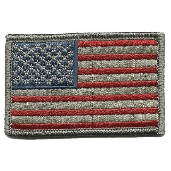 Gadsden and Culpeper Airsoft Morale Patch 1 Tactical USA Flag Patch - Subdued Silver USA by Gadsden and Culpeper