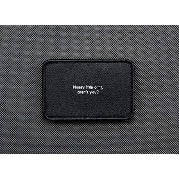 BritKitUSA Airsoft Morale Patch 1 BritKitUSA Nosey Little Wotsit aren't You Woven Morale Patch Hook Backing