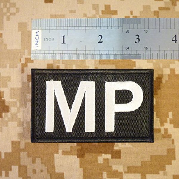 LEGEEON Airsoft Morale Patch 4 LEGEEON MP Military Brassard Tactical Morale Army Embroidered Touch Fastener Patch