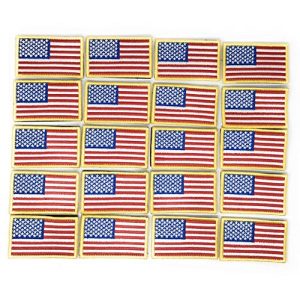 Sea View Treasures Airsoft Morale Patch 1 20 Bulk US American Flag Morale Patches (with Hook and Loop Tape for Fastening to Gear)