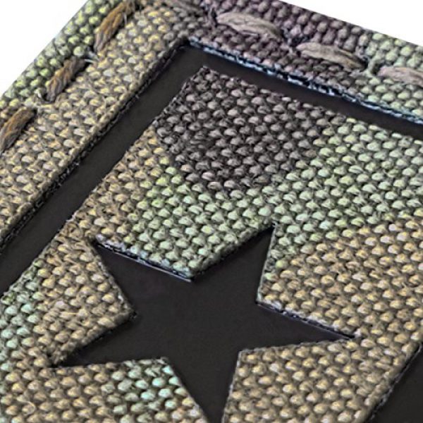 Tactical Freaky Airsoft Morale Patch 4 Multicam Infrared IR Texas Lone Star Flag 3.5x2 IFF Tactical Morale Fastener Patch