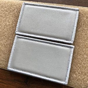 SUVIYA Airsoft Morale Patch 1 2 Pack Reflective Safety Patch Hook Loop Fire Fighter Rescue Police EMT EMS Hi Vis Patch Reflective Alfa FSB Patch (Gray)