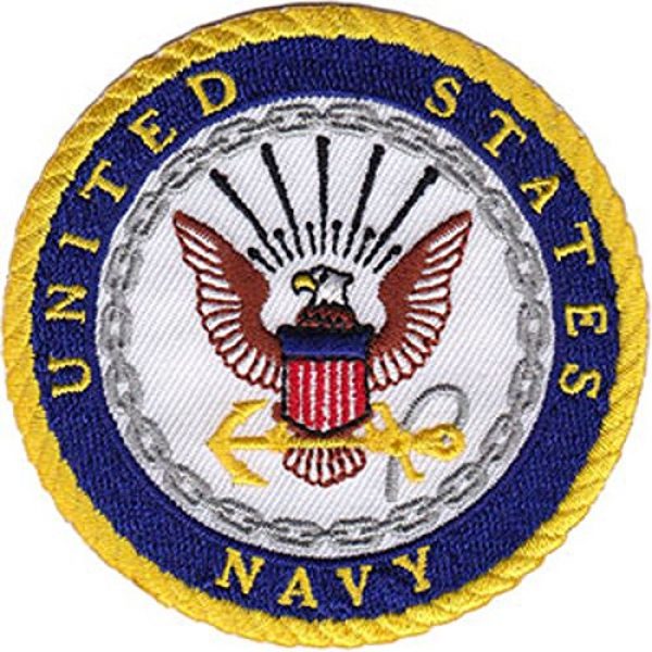 C&D Visionary Airsoft Morale Patch 1 C&D Visionary Application Navy Logo Patch