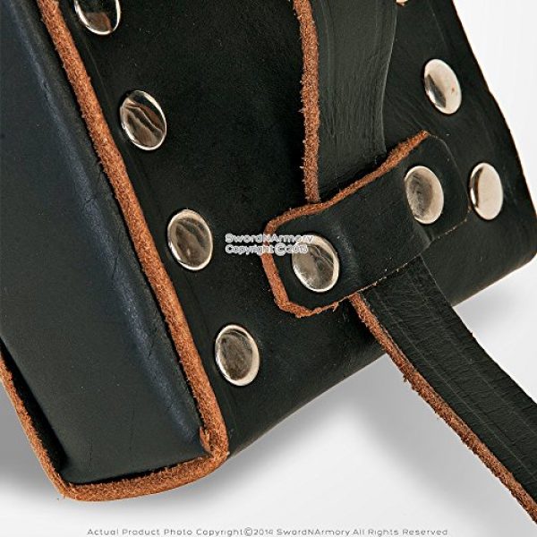 Medieval Gears Tactical Pouch 5 Medieval Gears Brand Black Genuine Leather Belt Pouch Bag w/Strap Medieval Renaissance Costume Biker