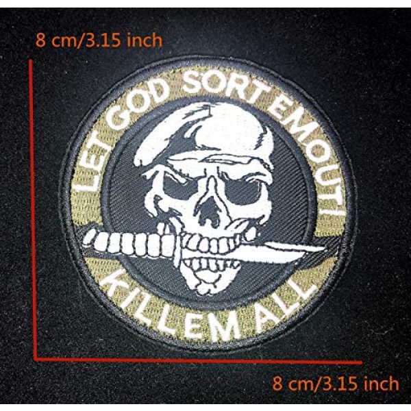 Little lane lace Airsoft Morale Patch 2 1 Piece Killer Patch (Olive)