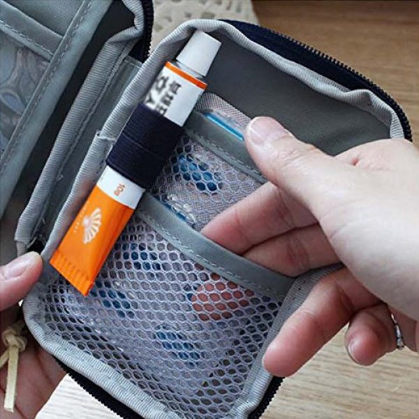 bjlongyi Tactical Pouch 6 bjlongyi Portable First Aid Bag,Outdoor Camping Home Survival First Aid Kit Bag Case Pill Pouch