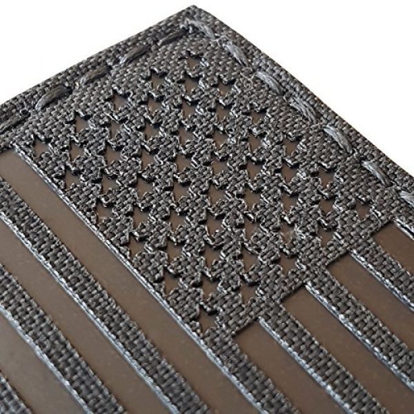 Tactical Freaky Airsoft Morale Patch 4 Blackout Infrared IR USA American Flag 3.5x2 IFF Tactical Morale Hook&Loop Patch