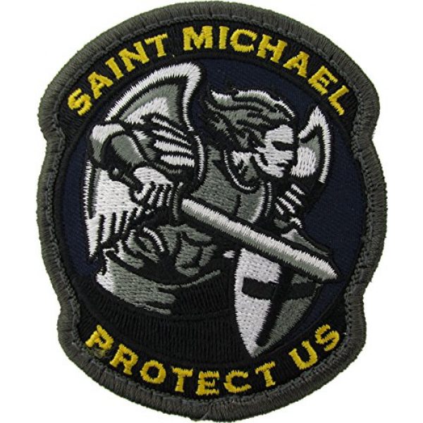 MilSpec Monkey Airsoft Morale Patch 1 Saint Michael Modern Morale Patch (Full Color)