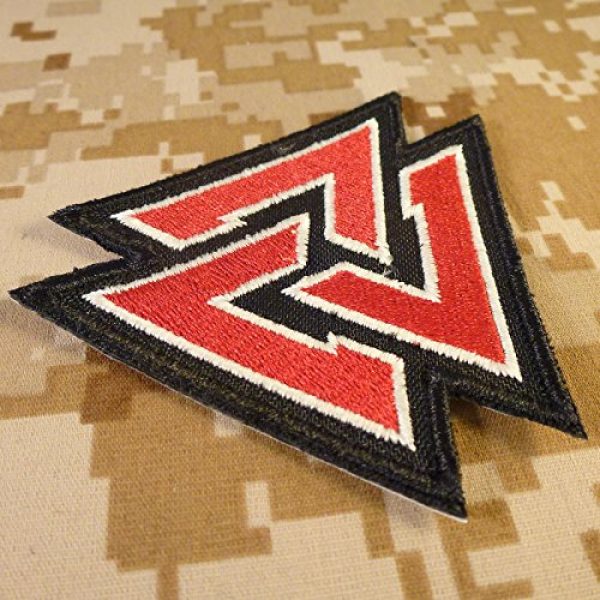 LEGEEON Airsoft Morale Patch 4 LEGEEON Glow Dark Valknut Viking Norse Rune Morale Tactical Sew Iron on Patch