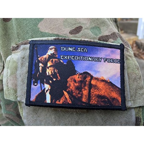 RedheadedTshirts Airsoft Morale Patch 2 Star Wars Stormtrooper Dune Sea Expeditionary Force Morale Patch. Perfect for your Tactical Military Army Gear, Backpack, Operator Baseball Cap, Plate Carrier or Vest. 2x3" Patch. Made in the USA