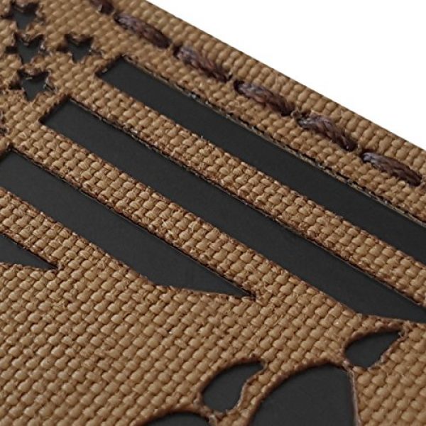 Tactical Freaky Airsoft Morale Patch 3 Coyote IR K9 Dog Handler Paw K-9 USA Flag Brown Tan Infrared Tactical Morale Hook&Loop Patch