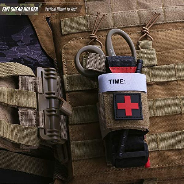 LIVANS Tactical Pouch 7 LIVANS Tactical Tourniquet Pouch Holder, Molle Shear Pouch Tourniquet & Trauma Medical Shear Pouch Molle PALS Belt Loop EMT Tools Pouch EDC Tactical Gear Holder