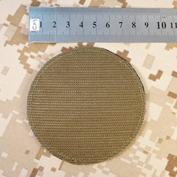 LEGEEON Airsoft Morale Patch 4 LEGEEON Aegishjalmr Viking Helm of Awe Olive Drab OD Terror Protection Rune Morale Fastener Patch