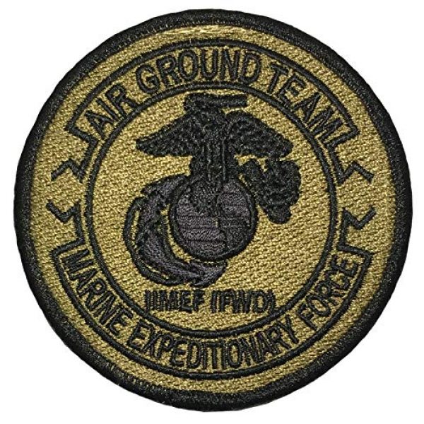 Papapatch Airsoft Morale Patch 1 Papapatch USMC 2nd Marine Expeditionary Force MEF FWD EGA OCP Air Ground Team Hook and Loop Touch Fasteners Backing Patch (SC-Hook-USMC-MEF)