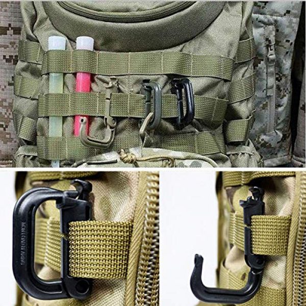 Aoutacc Tactical Pouch 6 Aoutacc Tactical Magazine Pouch Holder MOLLE Triple Open-Top Mag Pouch with D-Ring Grimlock Locking for M4 M16 AR-15 Magazines