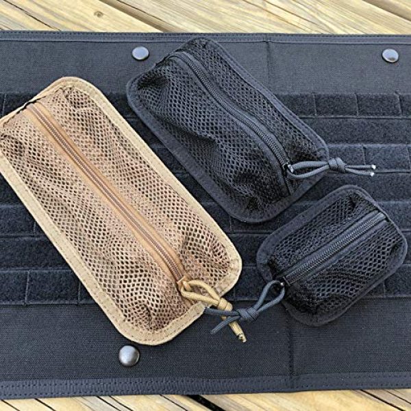 Paladin Tactical Pouch 6 Paladin Detachable Tactical Mesh Pouches Compatible with Tactical Notebook Covers
