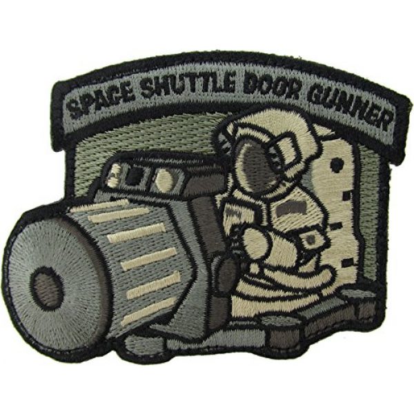Milspec Airsoft Morale Patch 1 Shuttle Door Gunner Morale Patch (ACU (Foliage Green))