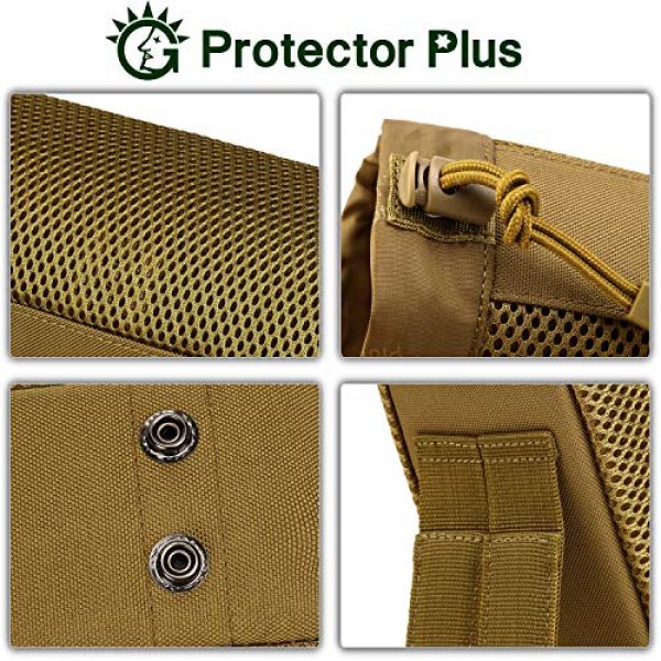 Protector Plus Tactical Pouch 6 Protector Plus Tactical Water Bottles Pouch Military MOLLE Mesh Kettle Holder Bag H2O Drinks Carrier Case