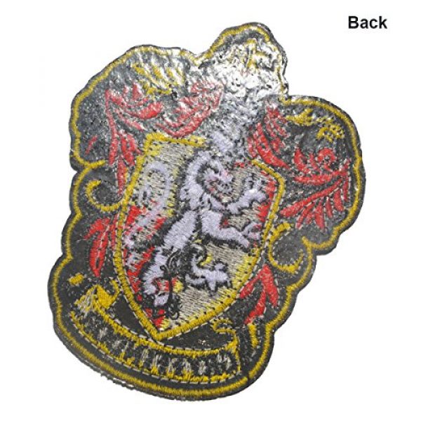 ODSP Airsoft Morale Patch 5 Harry Potter House of Gryffindor House Hogwarts Crest Full Color Iron-On Embroidered Patches, Tactical Military Morale Emblem Patch Set Appliques Badge for Coat Jacket Hat Backpack 3.94"x3.15" 2PCS