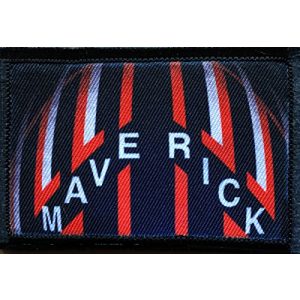 RedheadedTshirts Airsoft Morale Patch 1 Top Gun"Maverick" Flight Helmet Morale Patch. Perfect for Your Tactical Military Army Gear, Backpack, Operator Baseball Cap, Plate Carrier or Vest. 2x3" Hook Patch. Made in The USA