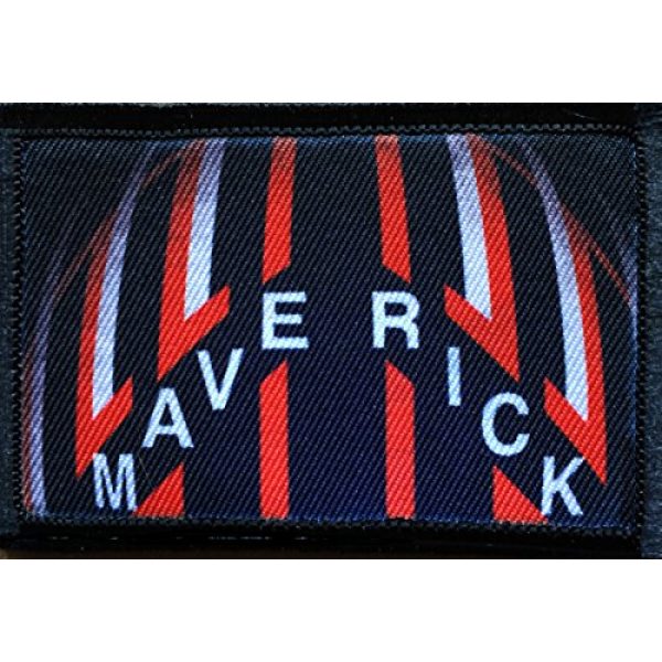 RedheadedTshirts Airsoft Morale Patch 1 Top Gun"Maverick" Flight Helmet Morale Patch. Perfect for Your Tactical Military Army Gear, Backpack, Operator Baseball Cap, Plate Carrier or Vest. 2x3" Hook Patch. Made in The USA