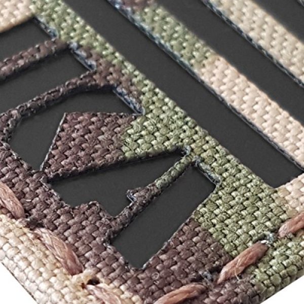 Tactical Freaky Airsoft Morale Patch 3 IR Multicam USA Flag BPOS B+ Blood Type NKA NKDA Infrared Tactical Morale Fastener Patch