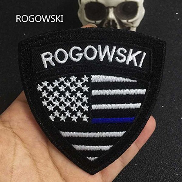 Graceful life Airsoft Morale Patch 4 Custom US Military Name Patch, Custom Embroidery Name Patches 2 PCS, Personalized Tactical Military Patches, Number Tag with Hook and Loop for Clothing Backpacks Caps Hats Jackets(2)