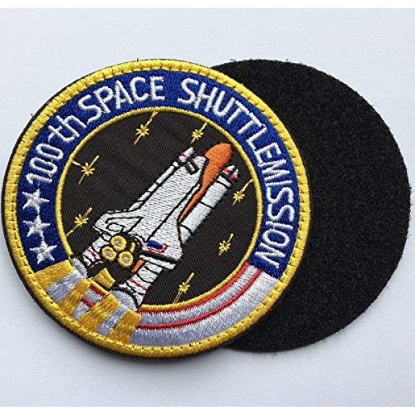 VOZUKO Airsoft Morale Patch 5 VOZUKO Morale Patch USA NASA Astronaut Space 3D Embroidered Flight Space Explorer Research Combination Badge Patch