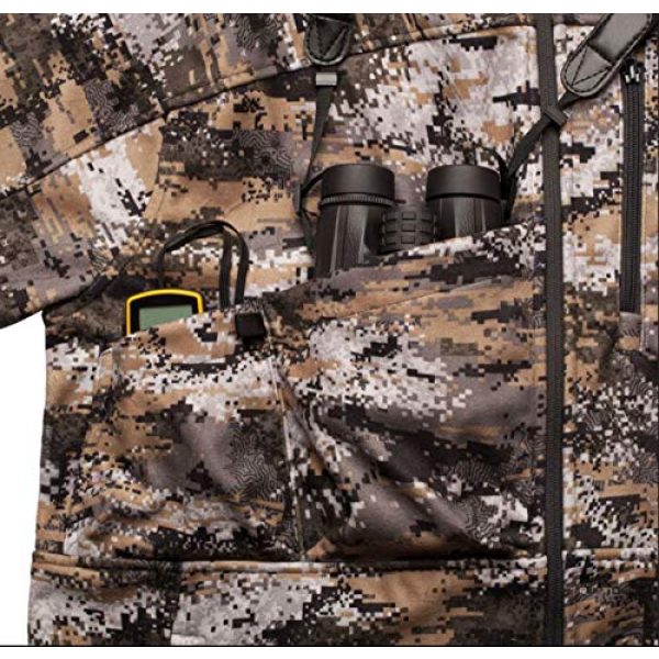 Huntworth Tactical Shirt 4 Huntworth Men's Mid Weight Windproof Soft Shell Jacket (Hood)|Disruption Camo