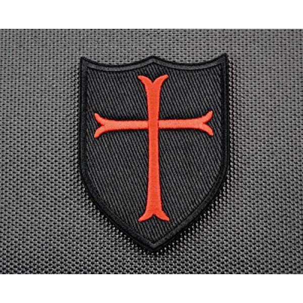 BritKitUSA Airsoft Morale Patch 2 BritKitUSA Premium Embroidered Crusader Cross Shield Navy Seal DEVGRU Morale Patch